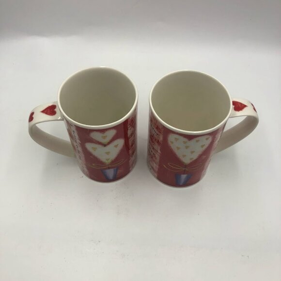Dunoon Stoneware Heartstrings Design by Kate Mawdsley Set of 2 Ceramic Mugs - Picture 7 of 12